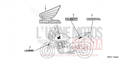 MARQUE/RAYURE CBF500A6 de 2006